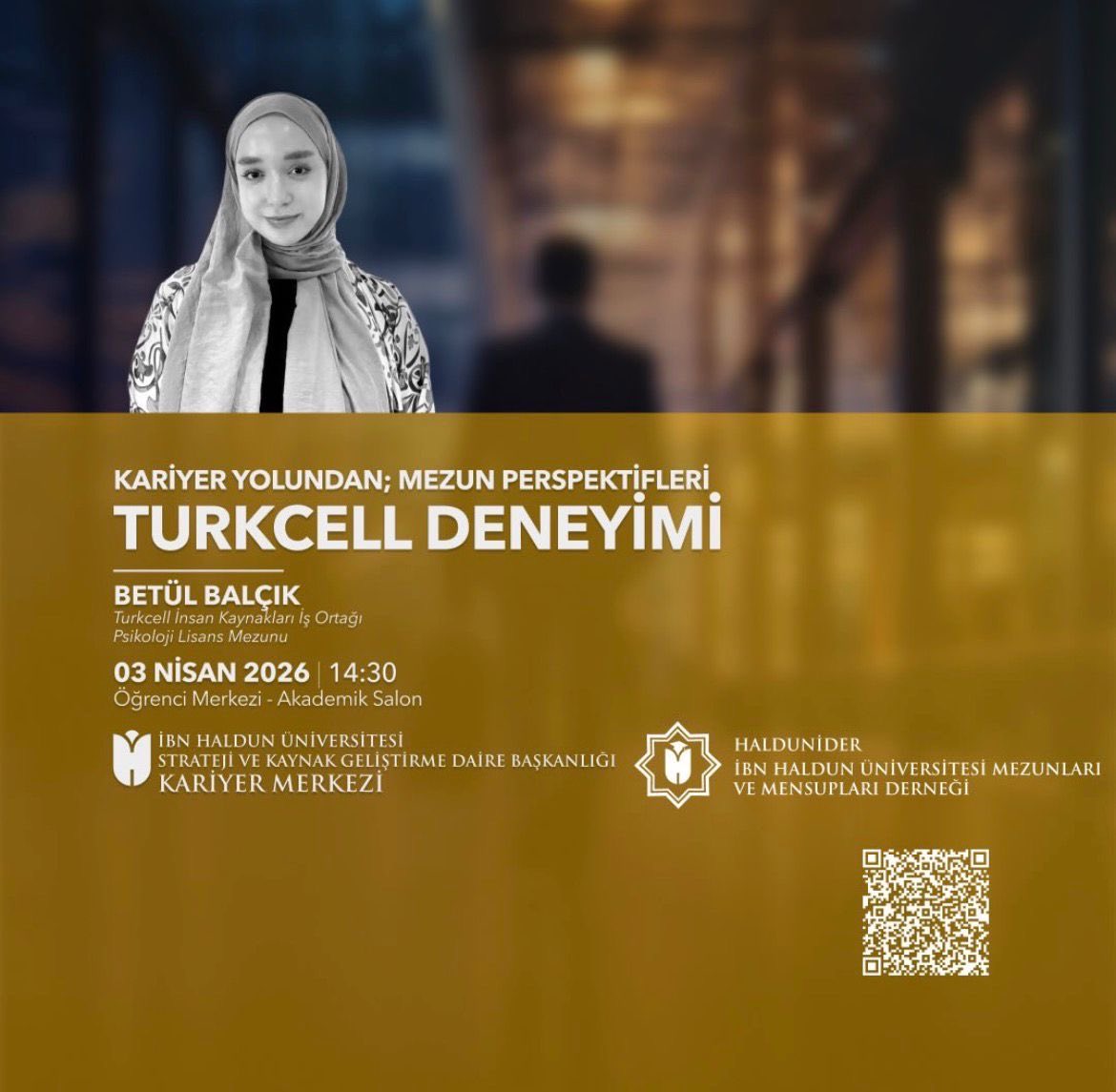 haldunider's tweet photo. HalduniDer olarak Kariyer Merkezi iş birliği ile Cuma günü saat 14.30’da mezunlarımızın iş hayatına dair deneyimlerini paylaştığı serimize başlıyoruz. 

İlk konuğumuz ise Psikoloji mezunumuz Betül Balçık. Hepinizi bekleriz…

Başvuru için;
https://t.co/nGP93ClWjW https://t.co/X1z5qK3U2s