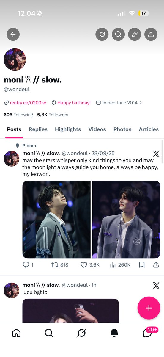 moni 𐙚 // slow. tweet media