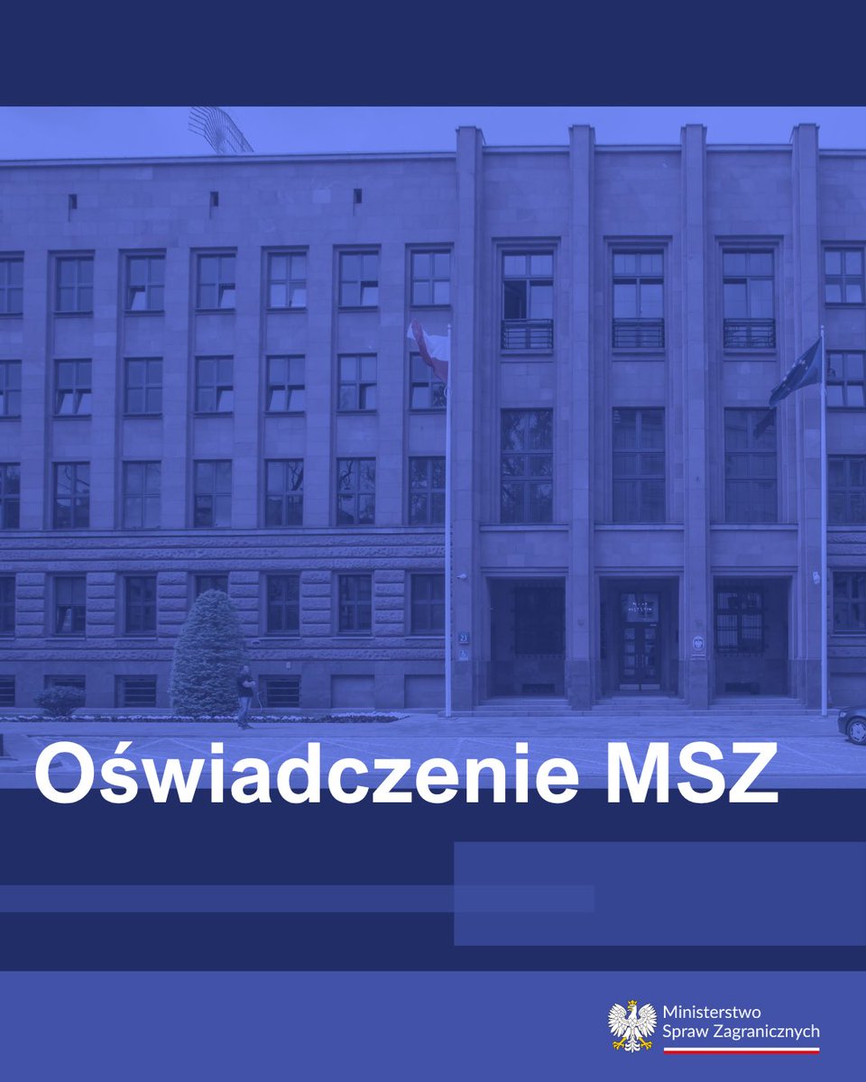 Ministerstwo Spraw Zagranicznych RP 🇵🇱 tweet media