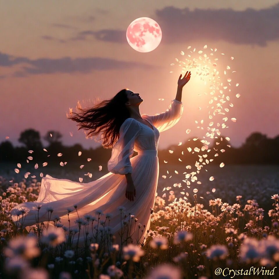 CrystalWind's tweet photo. 🌕 Pink Full Moon in Libra ✨
 
Tonight's Full Moon brings beautiful energy for harmony and letting go.
 
What's one thing you're gently releasing under this moon?
 
Share below 👇
 
Follow @CrystalWind for daily mindful energy tips
#PinkFullMoon #FullMoonRelease https://t.co/7241vneA9B