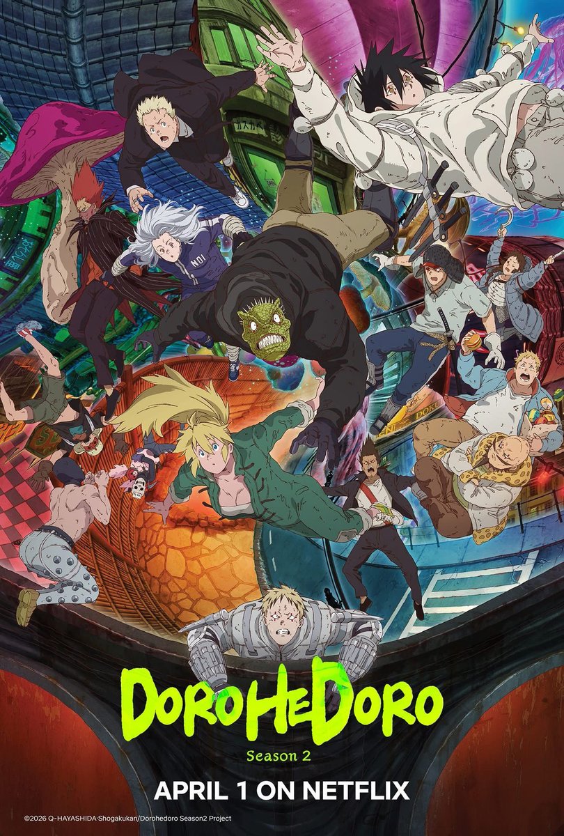 HectorJimenezC's tweet photo. Chicos, ya pueden ver los primeros episodios de la segunda temporada de #Dorohedoro en @NetflixLAT. Me alegra mucho haber sido parte de este mundo como el traductor, #Caimán y #Nikaido están por enfrentarse a muchos problemas. No se pierdan esta aventura! https://t.co/Yrrqm7sD6c