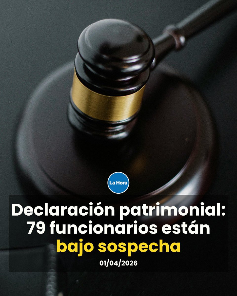 Las declaraciones de 79 funcionarios tienen alertas de posibles responsabilidades penales, es decir, que podrían estar vinculadas a enriquecimiento ilícito o incremento de patrimonio no justificado 💵. Los detalles 👉 lhra.ec/H65bQM3