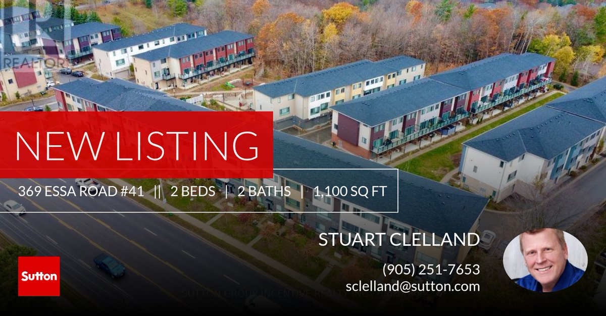 stusellshomes's tweet photo. 📍 New Listing 📍 Take a look at this fantastic new property that just hit the market located at 369 Essa Road #41 in Barrie (holly). Reach out here or at (905) 251-7653 for more information

Stuart Clelland
Sales Repre... https://t.co/H7qogqbdup https://t.co/mzmjmHYBob