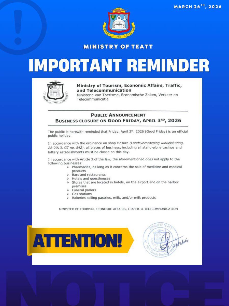 Government of Sint Maarten tweet media