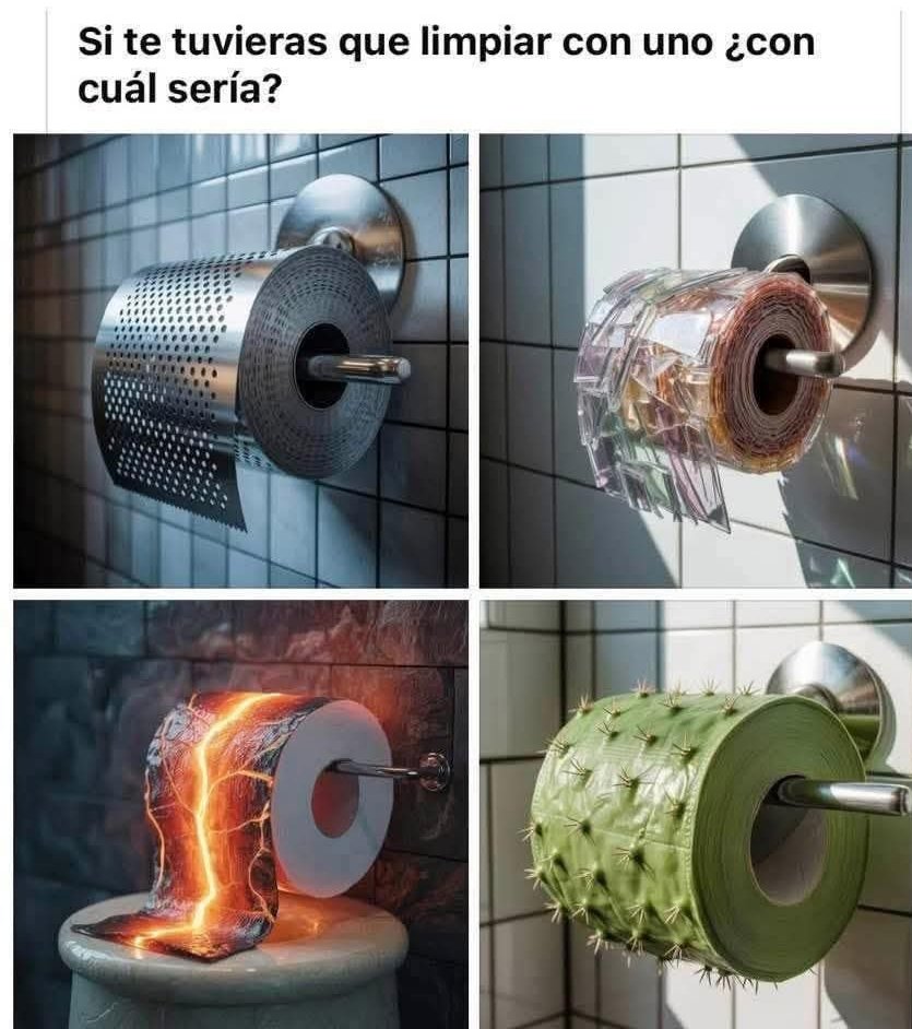 Si te tuvieras que limpiar con uno ¿con cuál sería?
