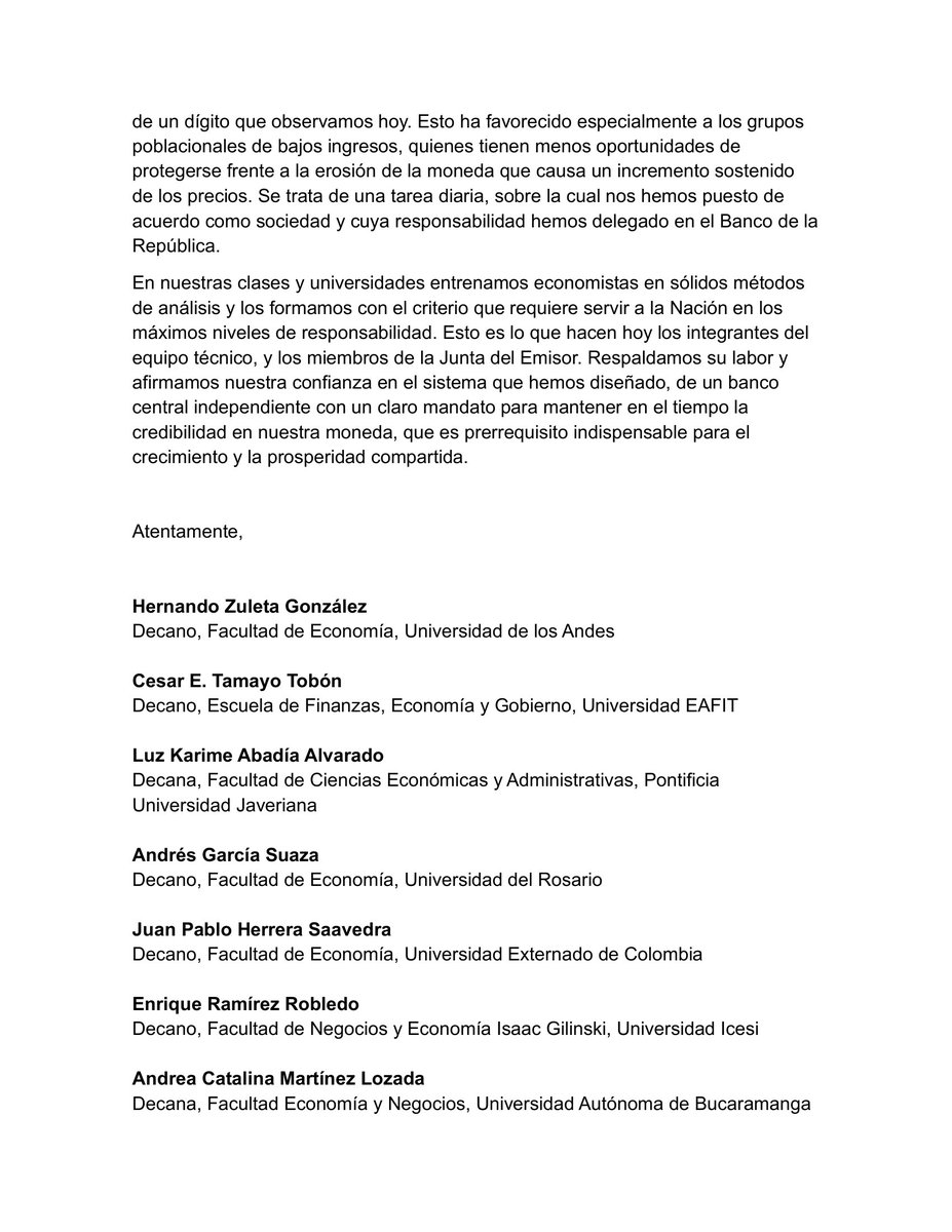 Economía Uniandes tweet media