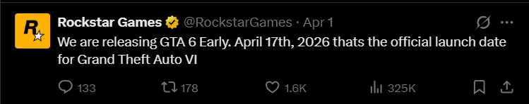 SSWeazelNews's tweet photo. ROCKSTAR GAMES IS RELEASING GTA 6 EARLY

Check the date https://t.co/MMqjbFucK6