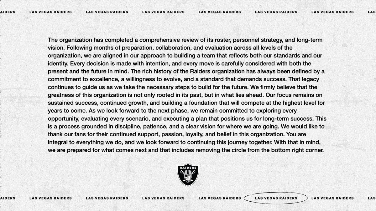 Las Vegas Raiders tweet media