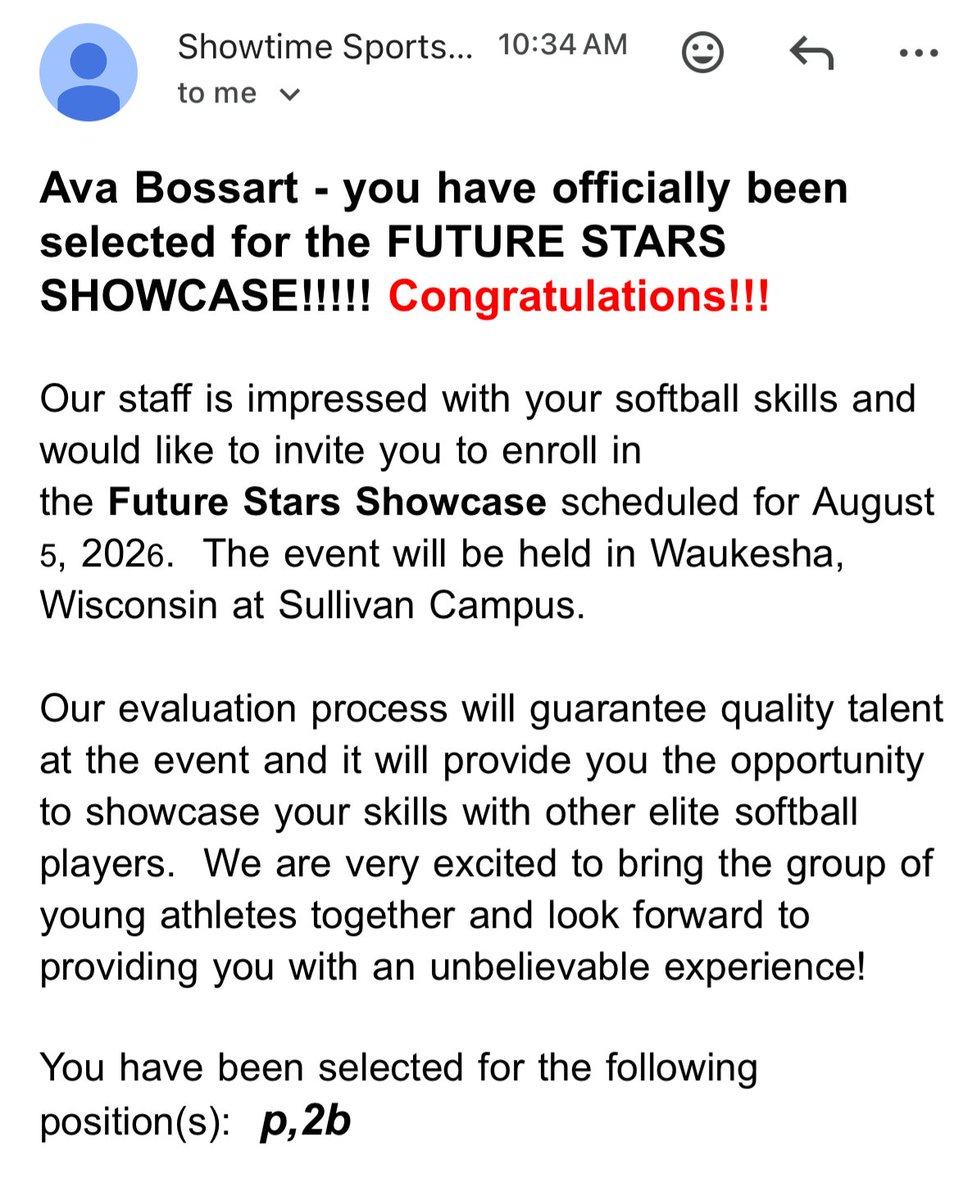 I'm so excited! I had so much fun at this showcase last year! Thank you <a href="/ShowtimeSports1/">Showtime Sports</a> for the invitation!