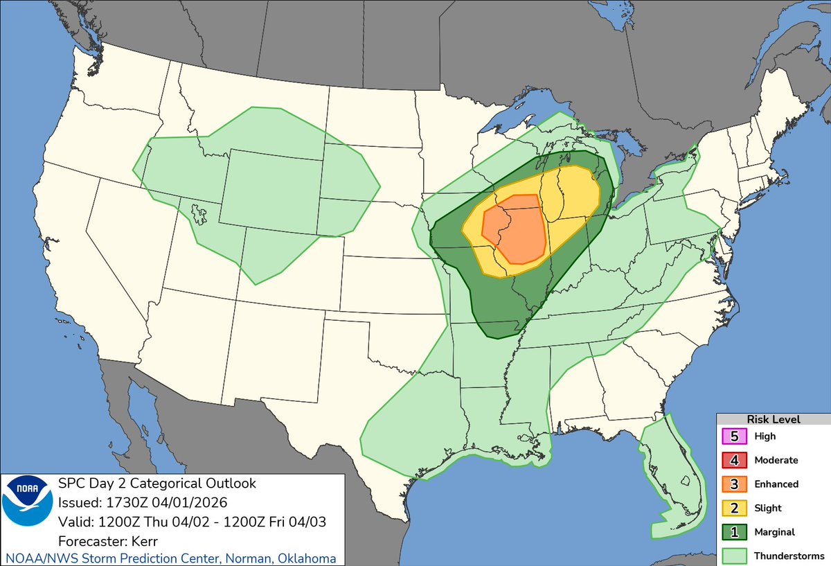 NWS Storm Prediction Center tweet media