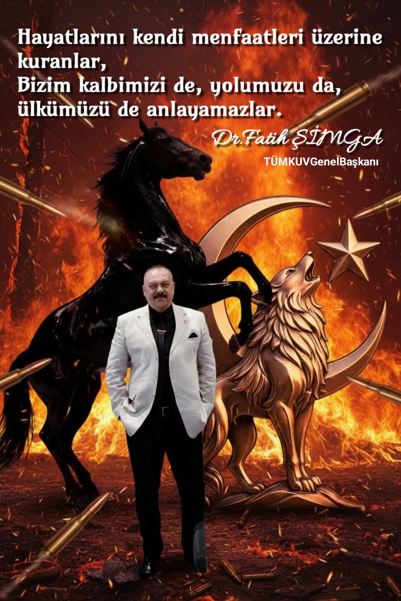 FSimga's tweet photo. Hayatlarını kendi menfaatleri üzerine kuranlar,
Bizim kalbimizi de, yolumuzu da, ülkümüzü de anlayamazlar.

Onlarla bizim aramızda; 
"Leküm dînüküm veliyedîn" gibi bir hüküm var.

Ne onlar bizi sevebilir, ne de biz onları.

Ne onlar bizim le yol yürüyebilir, ne de biz onlarla...! https://t.co/nbwHW97YMD