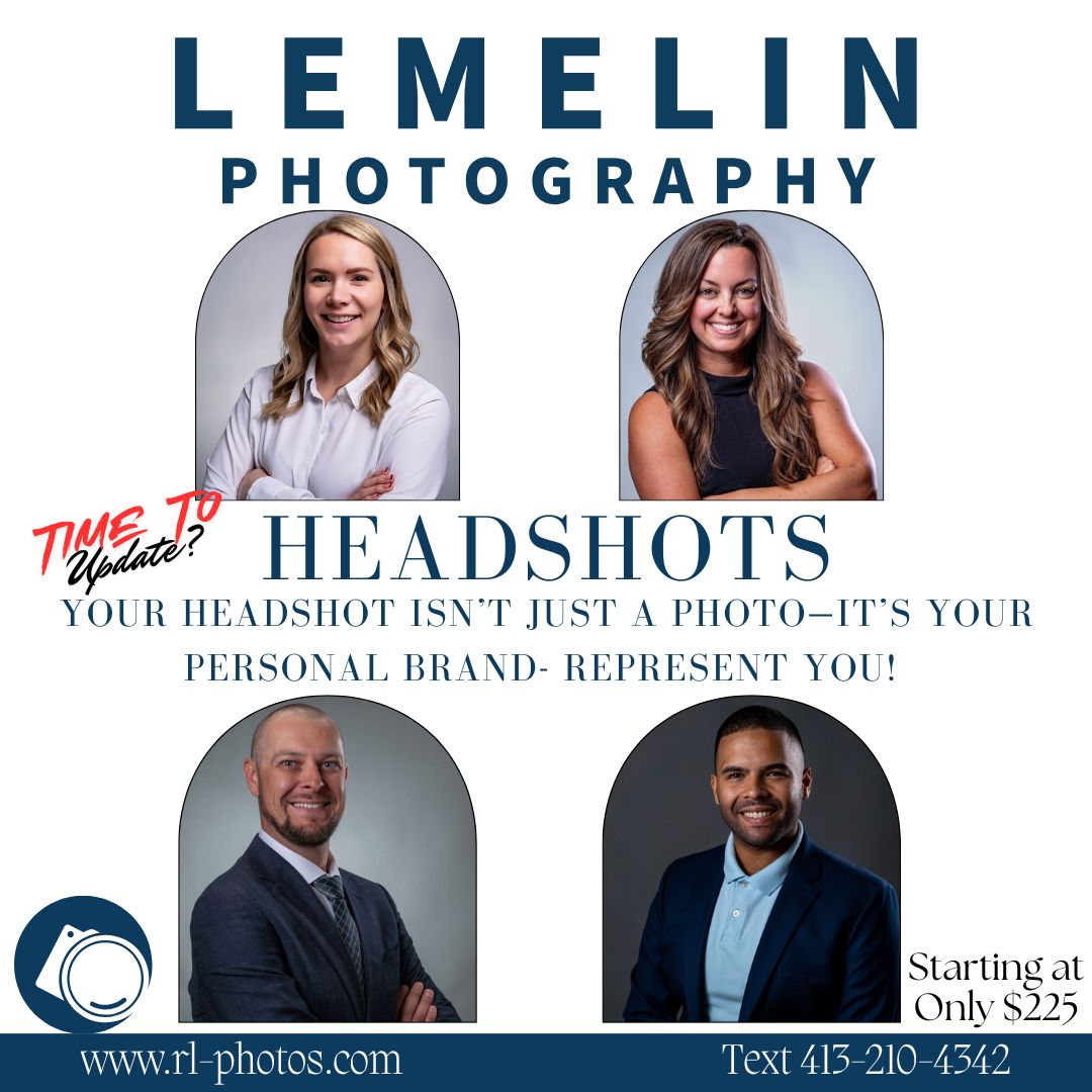 rlemelin1's tweet photo. Update Your Headshot with Lemelin Photography! Your headshot is your first impression Whether you're a professional, entrepreneur, or artist, a fresh, high-quality headshot speaks volumes about who you are and what you represent.  https://t.co/EEufOPbAYF to book now. 413-210-4342 https://t.co/SeEeBSd402
