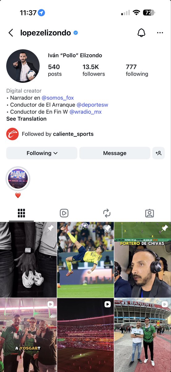 pollito1519's tweet photo. @LopezElizondo11 @Chivas @calientesports No me había fijado en El Paso de Insta jaja listo mi pollo https://t.co/VtBsHevXNX