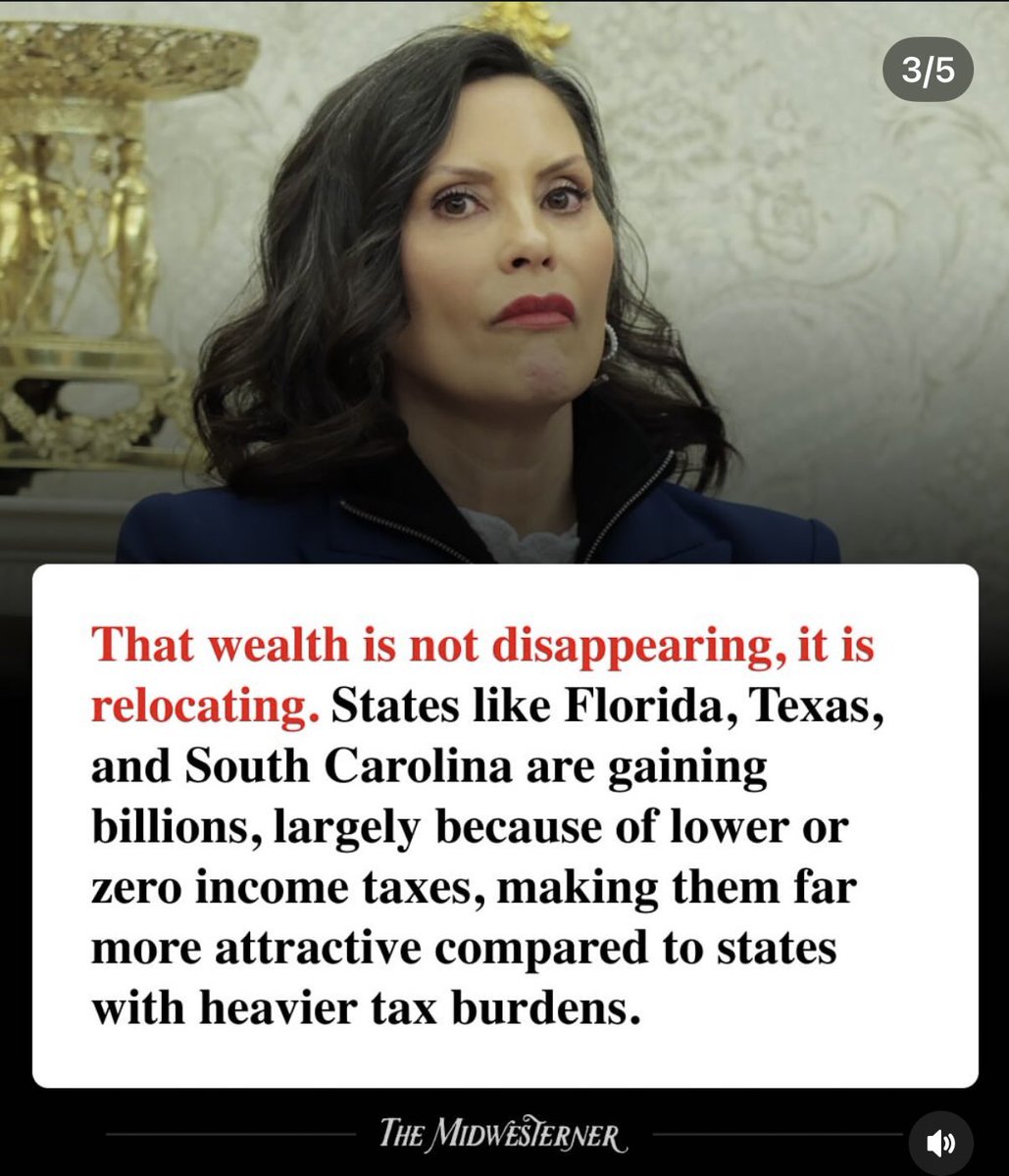 WellsJorda89710's tweet photo. 🚨 Wealth is ABANDONING Michigan Under Gretchen Whitmer’s $800M Tax Hike — Yet They STILL Keep Voting Democrat. When Will They Learn?"

   #TaxedToDeath #MichiganExodus #GretchenWhitmer #StopTheTaxes #VoteThemOut #BlueStateBlues #WealthFlight #MichiganTaxes #DemocratFailures https://t.co/L9SHWLQOrv