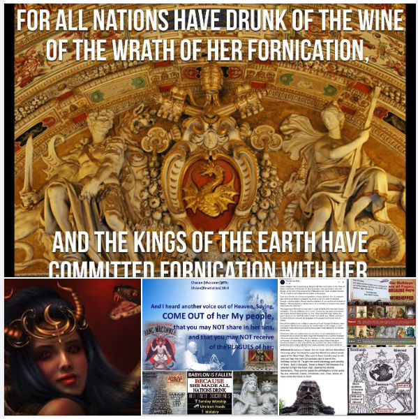 ThundersSeven's tweet image. None of them - that's why it is written, Come out from her My people or you will suffer her #plagues #MysteryBabylon deceives the whole world - that wicked one with the 3 lumps of leaven &amp;amp; w.r.t. her son the #Abomination of desolation aka the revived beast many shall #worship it