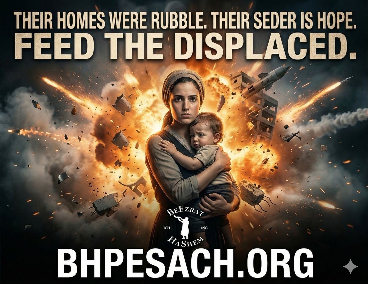 RavYaronReuven's tweet image. 🚨 EMERGENCY: PESACH IS ALMOST HERE

BHPESACH.ORG

Thousands of families in our community are unprepared — no food, no basics.

Your support is not just tzedakah — it’s literally saving lives.

Stand with Am Yisrael now.

#Pesach #Donation #Judaism #Jewish #Tzedaka