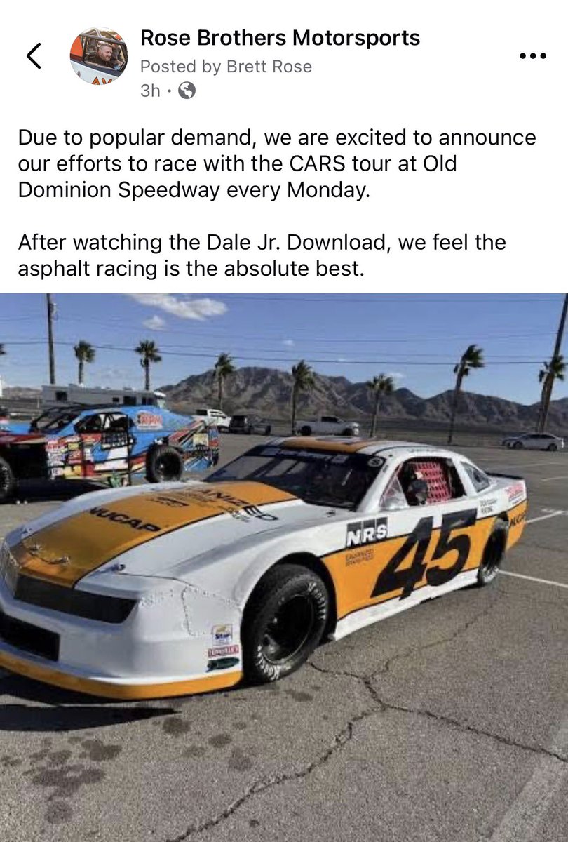The latest announcement from RBM. We still plan to race with <a href="/USACecsc/">USAC East Coast</a> whenever we can.