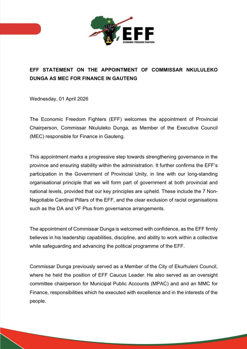 Cmsr Dr Mgcini Tshwaku, PhD tweet media