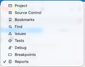 acorscadden's tweet photo. Wow! This new tab selector in Xcode 26.4 is terrible! I guess I need to finally learn the shortcuts for these. https://t.co/sbUO6QzVeM