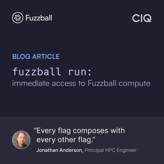 CtrlIQ's tweet image. Running nvidia-smi on a GPU node used to take 14 lines of YAML and five CLI commands. In Fuzzball v3.2, it takes one.

Read Jonathon Anderson's breakdown of fuzzball run and how it changes the way you interact with HPC compute:

bit.ly/4bXyCwC
#HPC #AI #DevTools