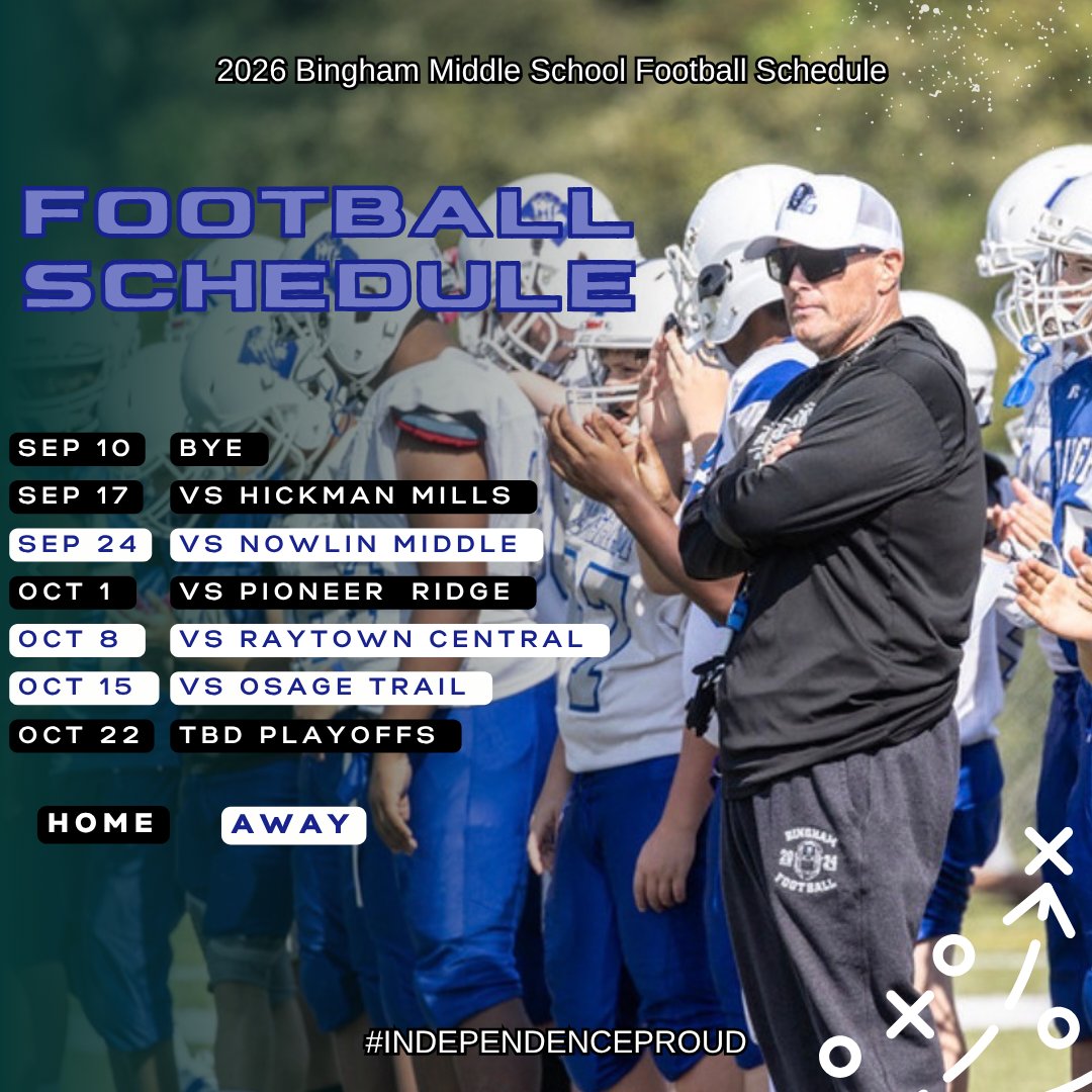 169 Days!
Schedule 🚨

#GoBears🐻
#INDEPENDENCEPROUD