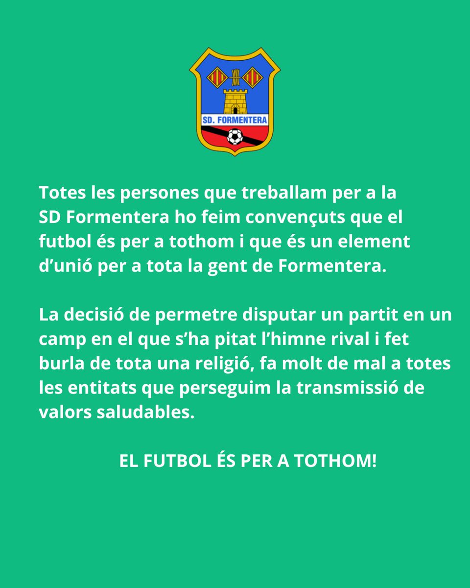 SD Formentera tweet media