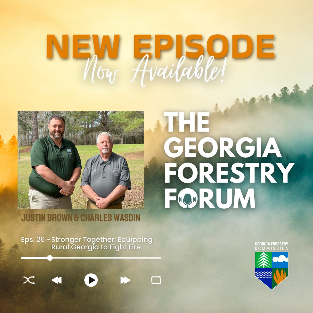 GaTrees's tweet image. 🎙️ New episode out now

Learn how GFC partners with rural fire departments across Georgia through our Rural Fire Defense program—helping strengthen wildfire response and keep communities safer.

🎧 Listen: gatrees.org/news/digital-m…

#EmergencyResponse #FirstResponders