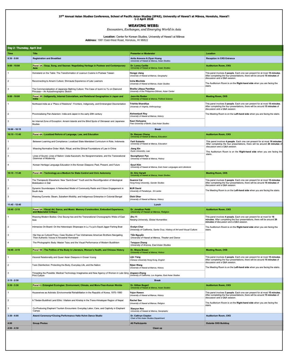 UH Manoa Asian Studies tweet media