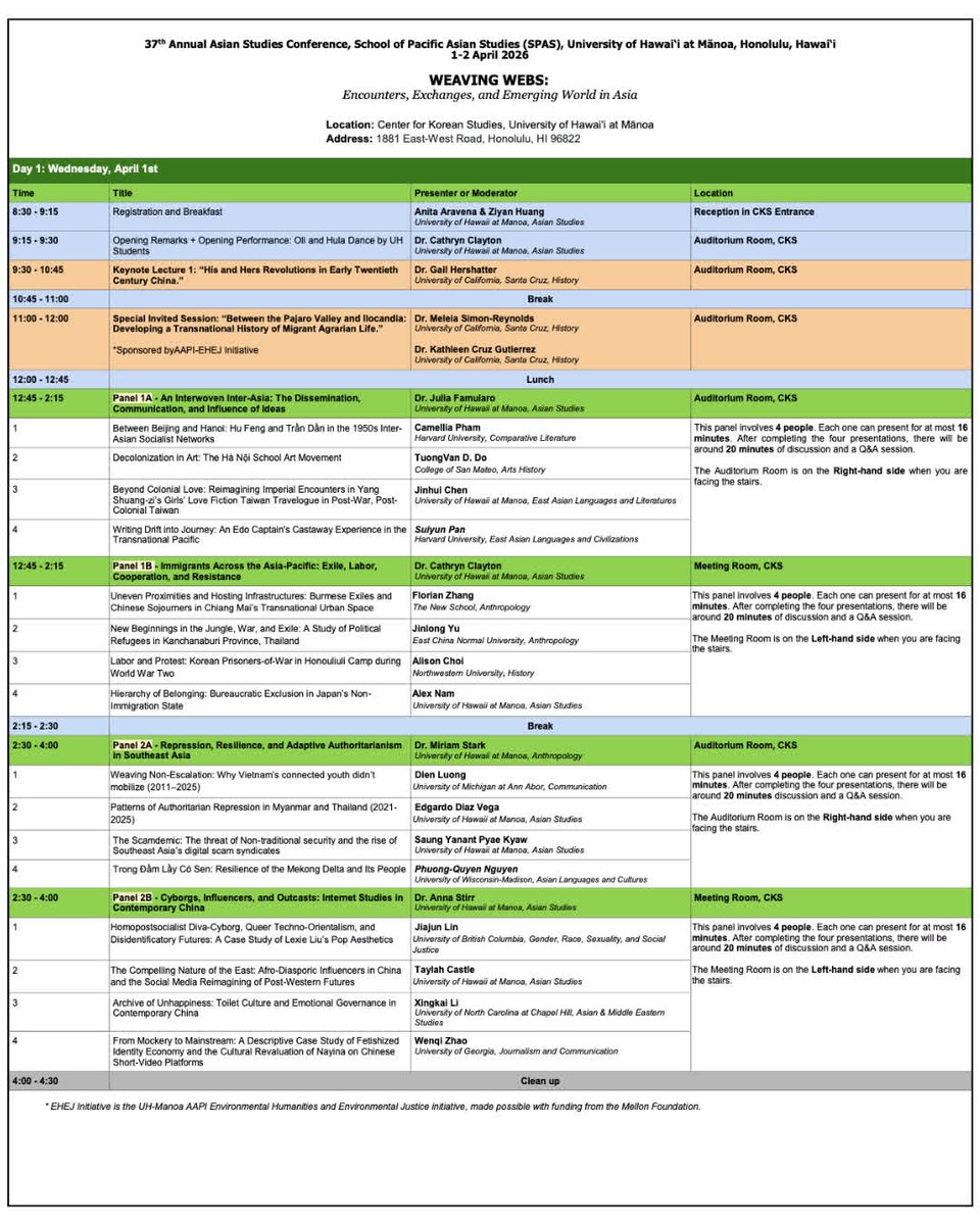 UH Manoa Asian Studies tweet media