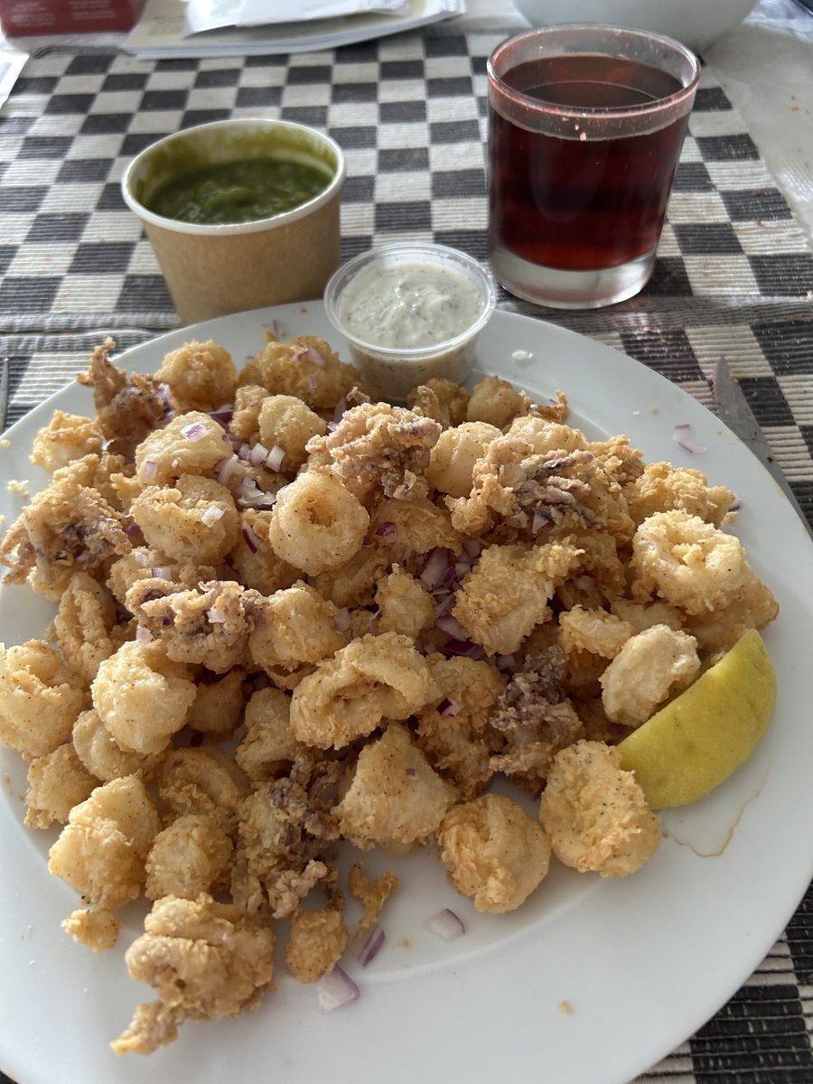Had a great take out order of Calamari for dinner.