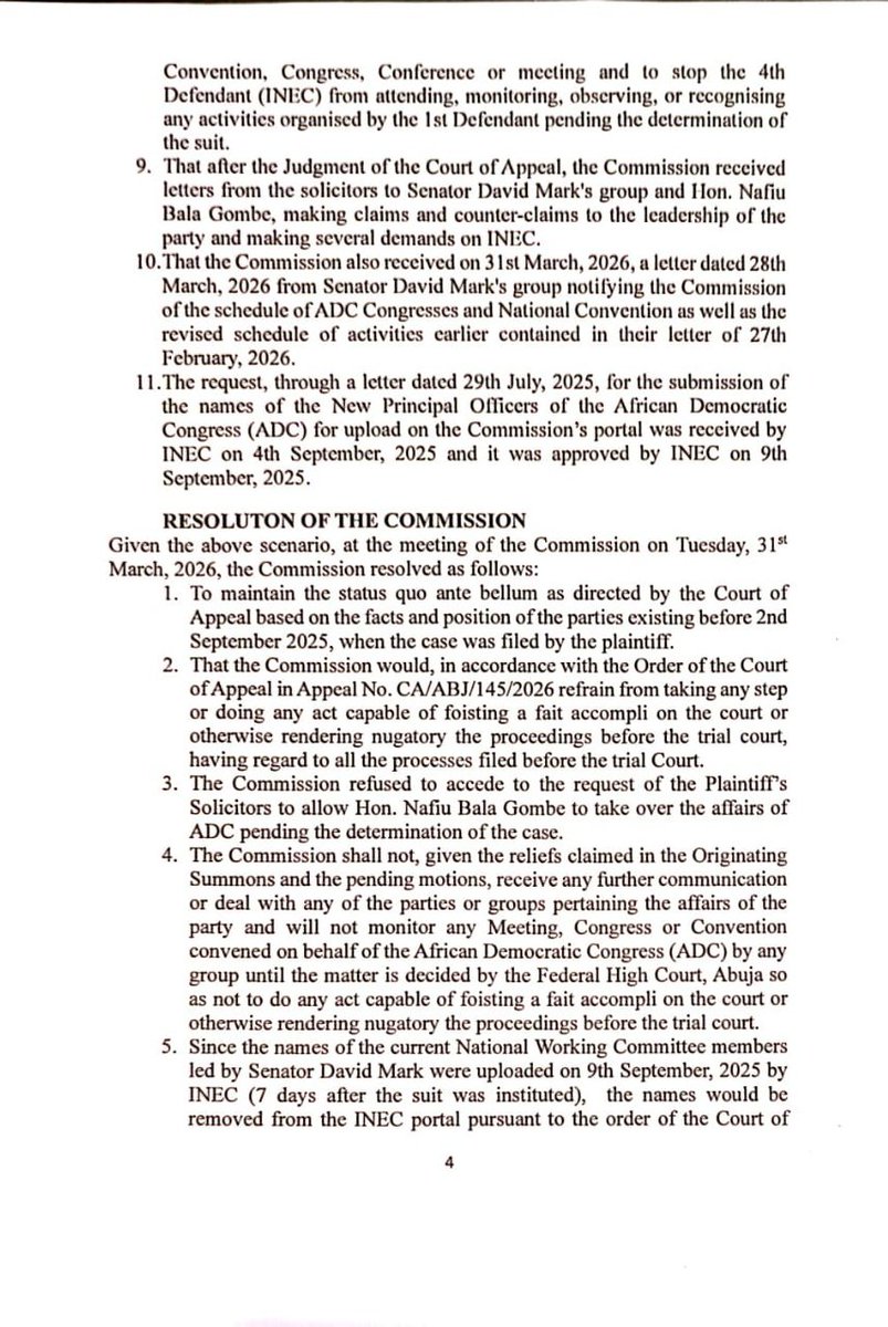 INEC Nigeria tweet media