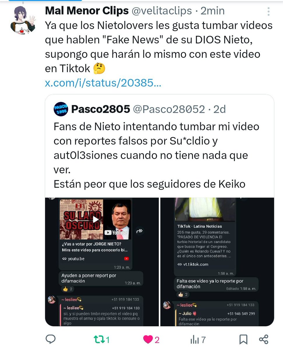 Mal Menor Clips tweet media