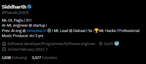 Siddharth tweet media