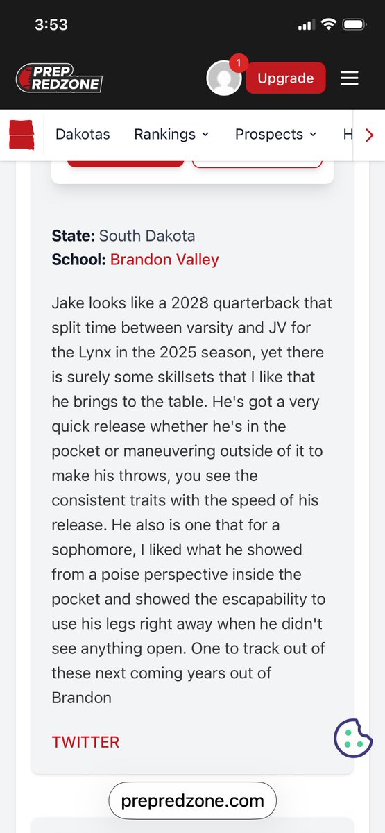Jake Halseth 2028 QB/S tweet media