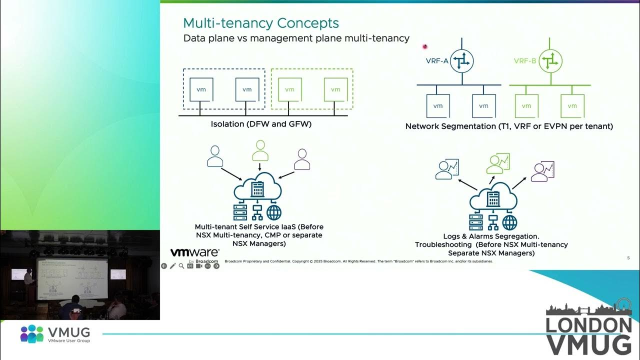 CloudVirtues's tweet photo. Multi-tenancy and VPC’s with VCF Networking - Andy Pearce, from UK VMUG | #VMUG #LonVMUG #VMware #vCommunity #VMwareUserGroup https://t.co/x7qjCCVEh0 https://t.co/ksFRmRPorW