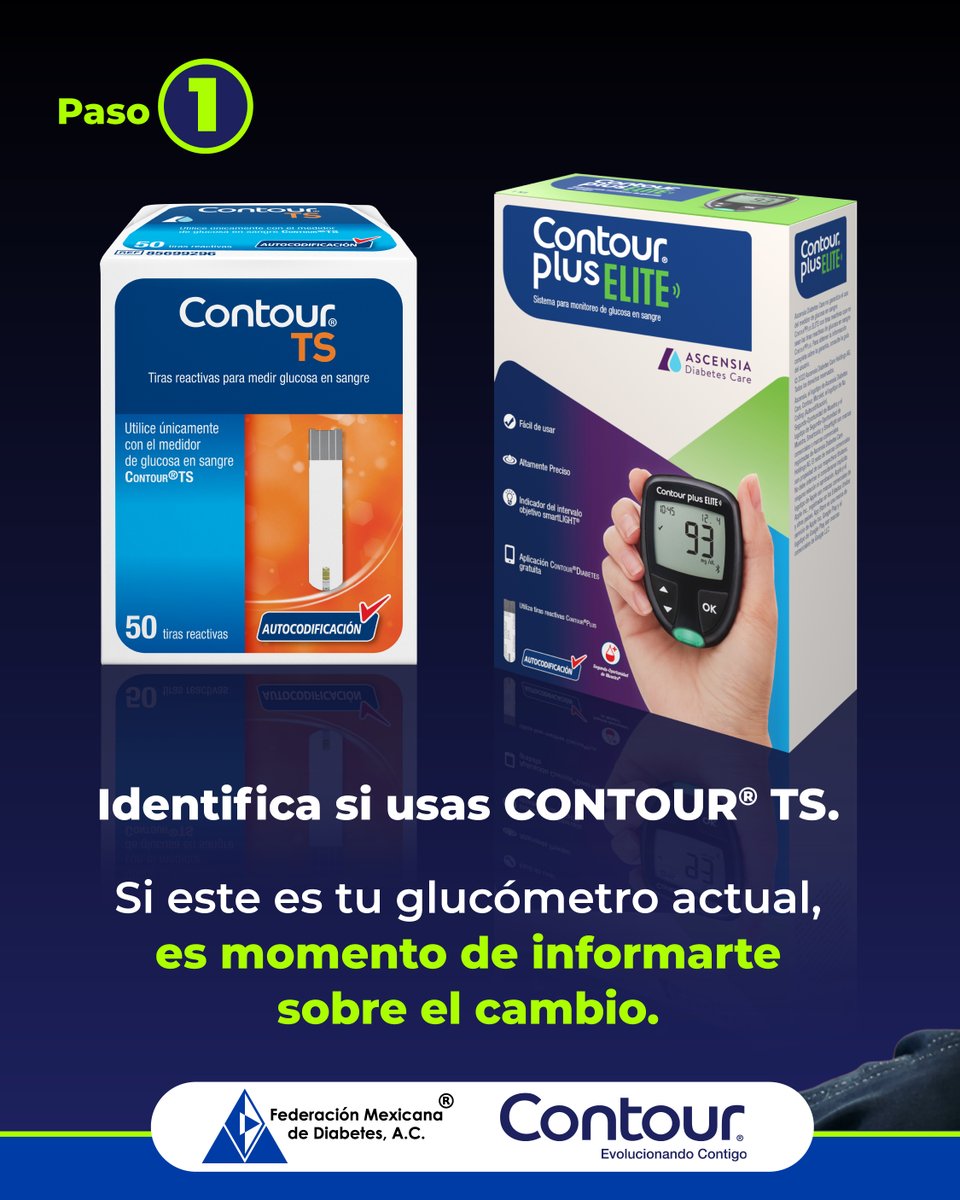 fmdiabetes's tweet image. Conocer el proceso te ayuda a seguir midiendo tu glucosa con tranquilidad.
Si usas CONTOUR® TS, aquí te explicamos cómo dar el siguiente paso.
Escríbenos por WhatsApp wa.me/525580295380  o llama al 800 953 1327.

#ContigoPasoAPaso #CONTOURTS #CONTOUR