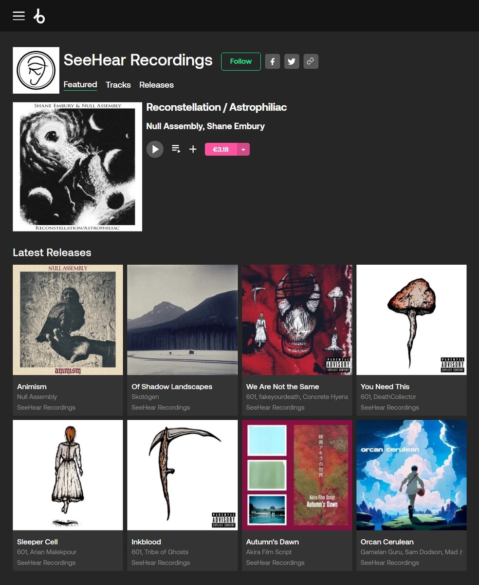 seehear_it's tweet image. 🔊 SeeHear Recordings on Beatport &amp;gt;&amp;gt;&amp;gt; our Top Ten Tracks
Check out our new releases on Beatport here:
::: beatport.com/label/seehear-…

#ambient #electronic #electronica #breakbeat #worldbeat #downbeat #experimental #drone #crossover #alternative #metal #beatport #topten #newmusic
