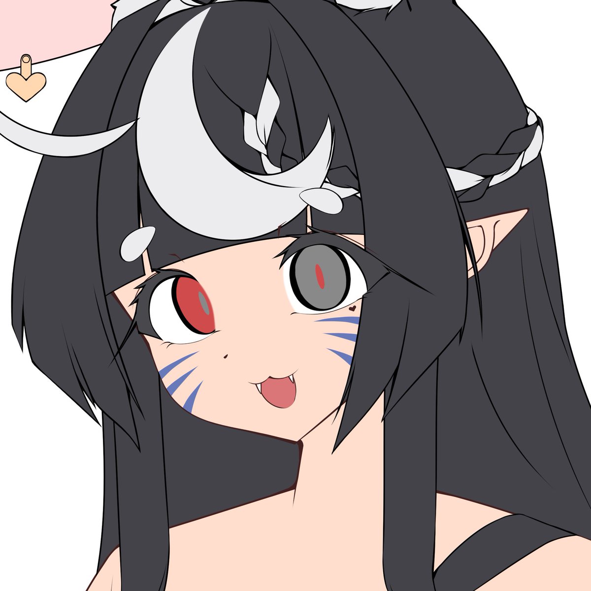 ちょうどアイコン変えたかったから、お顔の練習と塗り練習も兼ねて代理ちゃんwip 