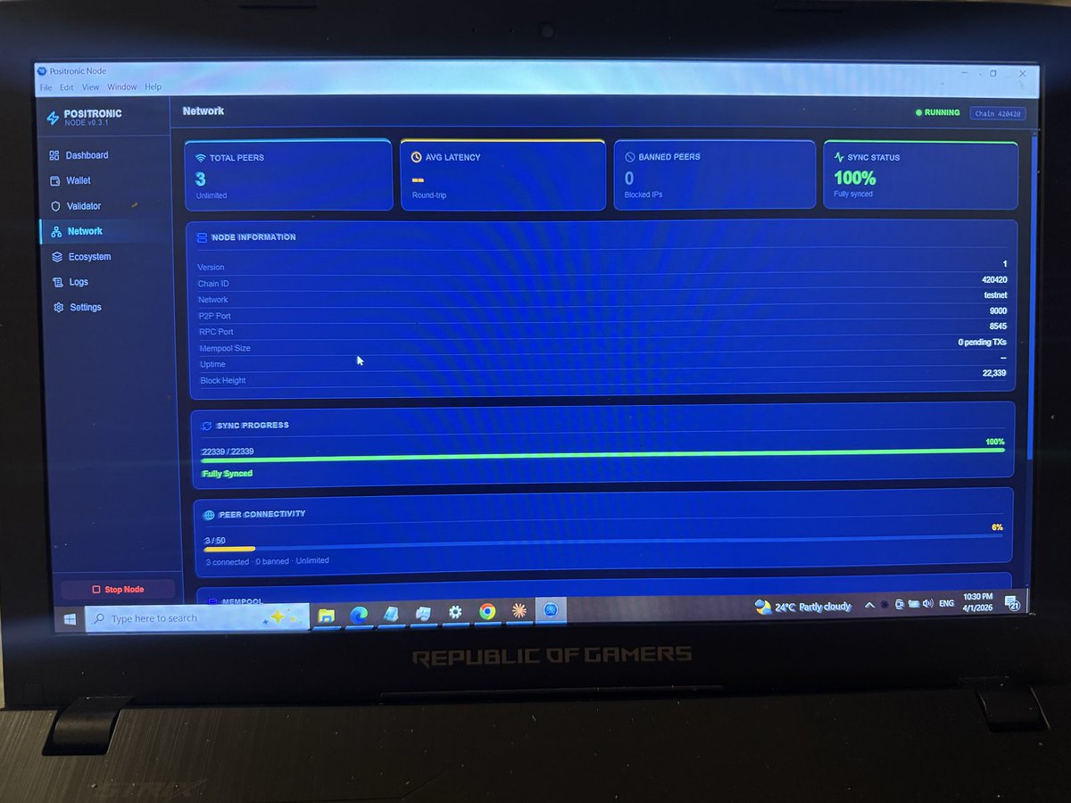 kingarya65's tweet photo. @Tovide_ @PositronicAI I read and saw a lot of the project, downloaded and stacked the node, and now I am a validator. Beautiful communications with detailed system logs, this is a neural system that connects to the closest users, the whitepaper needs days of analysis 😁 https://t.co/AXqnHYU1uj