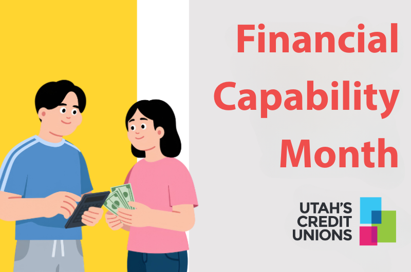 UtahsCUs's tweet photo. April is National Financial Capability Month, a time to celebrate the vital role credit unions play every day to empower our youth through resources, guidance, and by simply living the 'people helping people' philosophy to help build a brighter financial future. https://t.co/U7RckWuZ6D