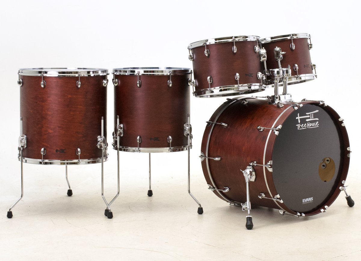 TreeHouseDrums's tweet photo. Premiering at the 2026 DoomFest, this Grandiose collection of Drumming Excitement, wearing a slew of chrome hardware on a color I call "Cauldron Brown," rearranges the mightiest of bowels in anyone brave enough to stand in sonic range. 12-14-16-18-22 https://t.co/lgT0Du9O3A https://t.co/HVPDYBJ1Oe