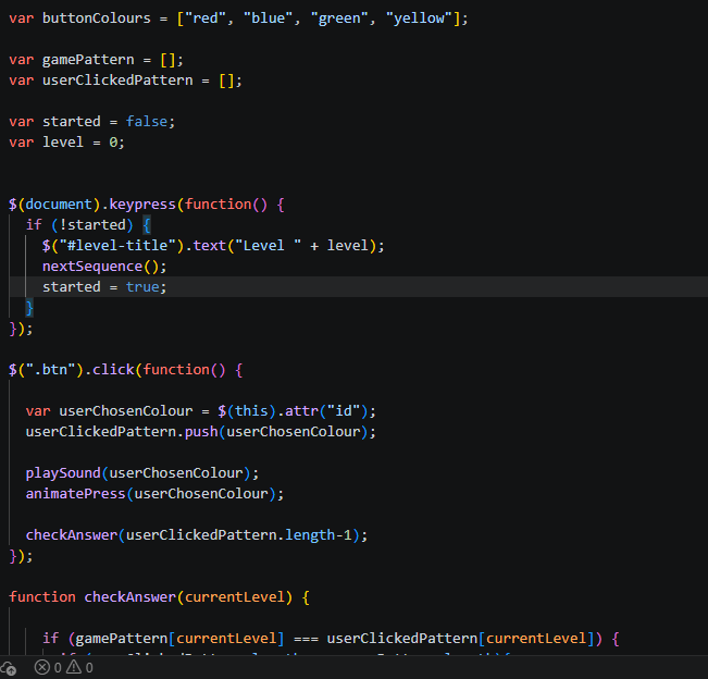 Building a Simon Game 🎮 with JavaScript Learning: Arrays, logic flow ...