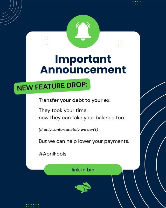 TheTurboDebt's tweet photo. don't by shy. @ your ex. 🫢 #AprilFools #TurboDebt https://t.co/Eiajo2aYtA