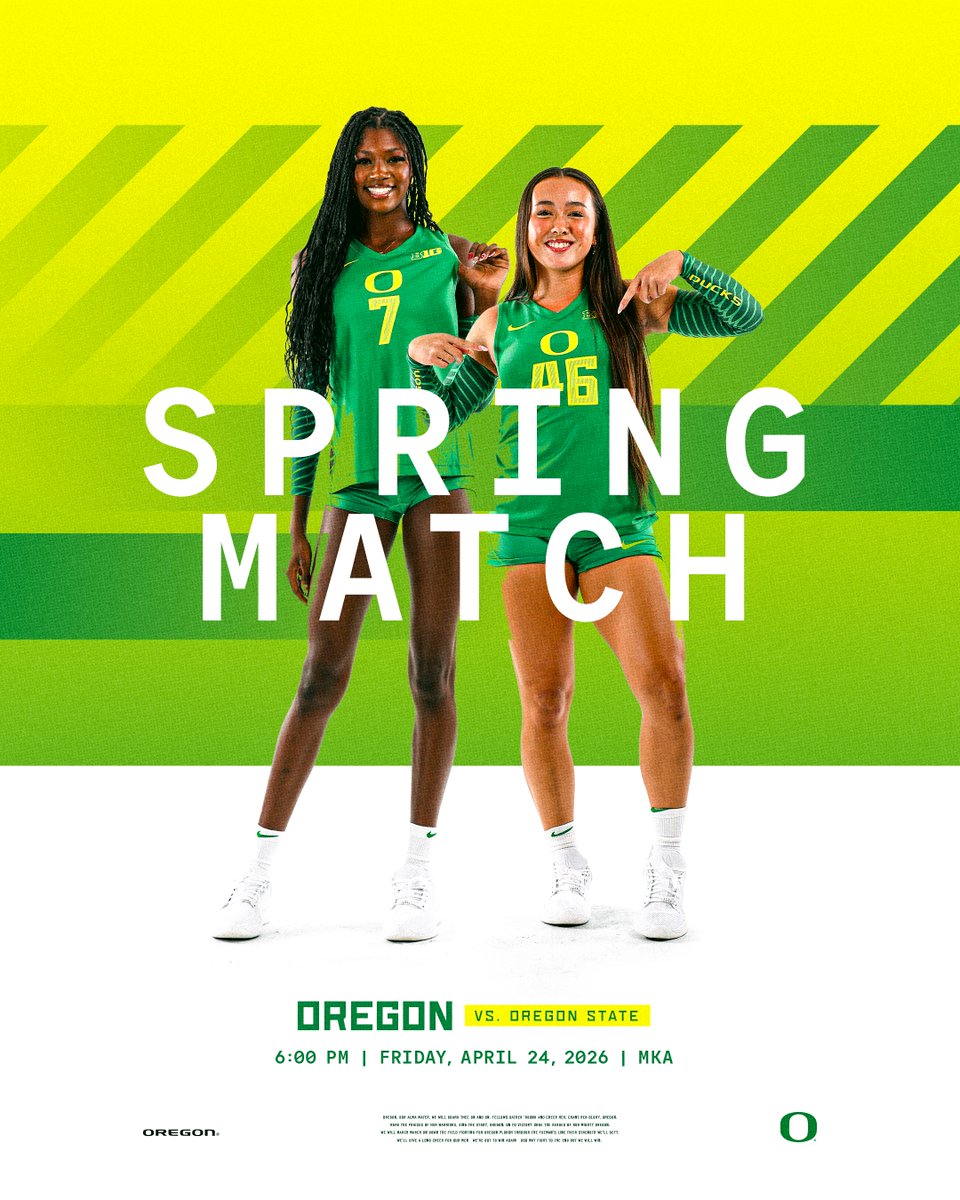 Oregon Volleyball tweet media