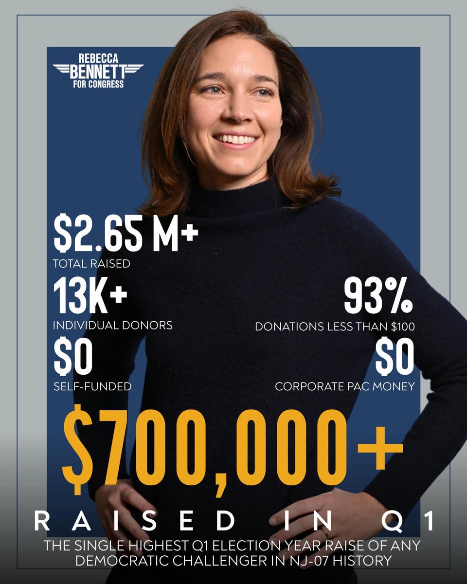 I’m incredibly grateful for the massive grassroots support behind this campaign to deliver real results for our community. With this momentum behind us, we’re ready to flip this seat in November!