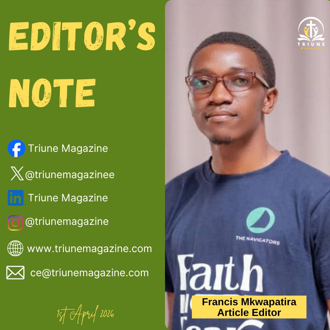 triunemagazinee's tweet photo. EDITOR'S NOTE  from our Article Editor, @Frankwapa

#triunemagazine 
#evangelism 
#DivineJudgment 
#christianity 
#editorsnote https://t.co/Xnvqm3IAvh