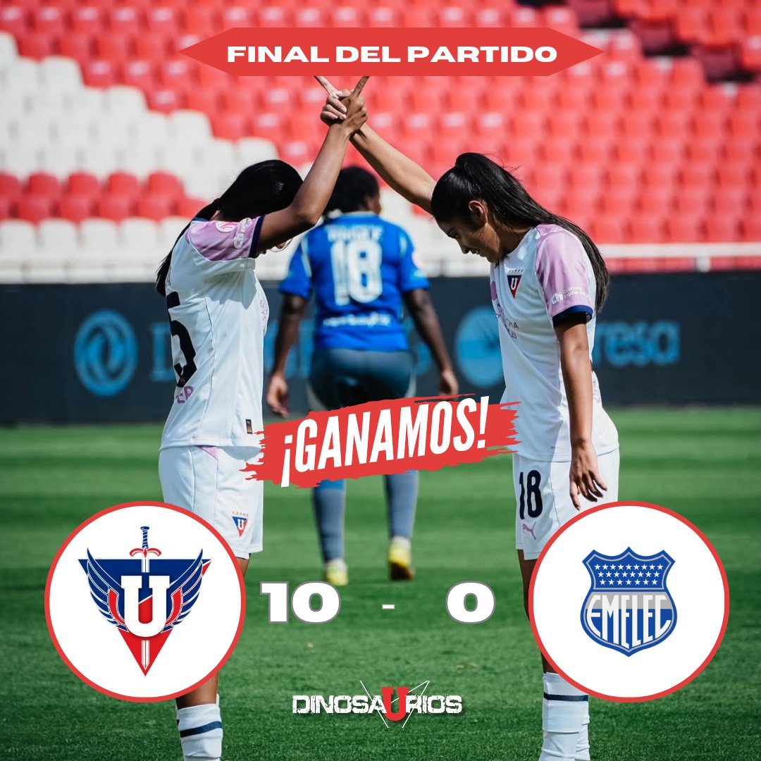 ¡GOLEADA HISTÓRICA Y CATEGÓRICA! 
<a href="/GuerrerasLDU/">GuerrerasAlbas_LDU</a> vencieron 10-0, si, así como lo leen, 10-0 a Eléctricas. Las chicas no tuvieron ningún problema en doblegar a su rival y en cada tiempo anotaron cinco goles. Belén Spenig marcó su primer doblete en la Superliga Femenina