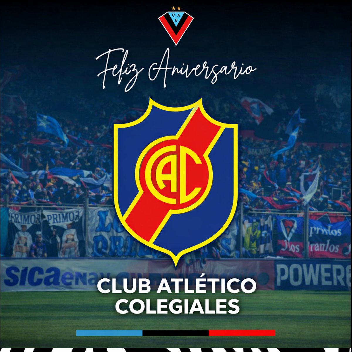 Saludamos al Club Colegiales por su aniversario. Extendemos el saludo a sus Hinchas, Socios y Comisiión Directiva en sus 118 años. <a href="/Colegiales1908/">Club Atletico Colegiales</a> <a href="/tomicosta92/">Tomi Costa</a>
