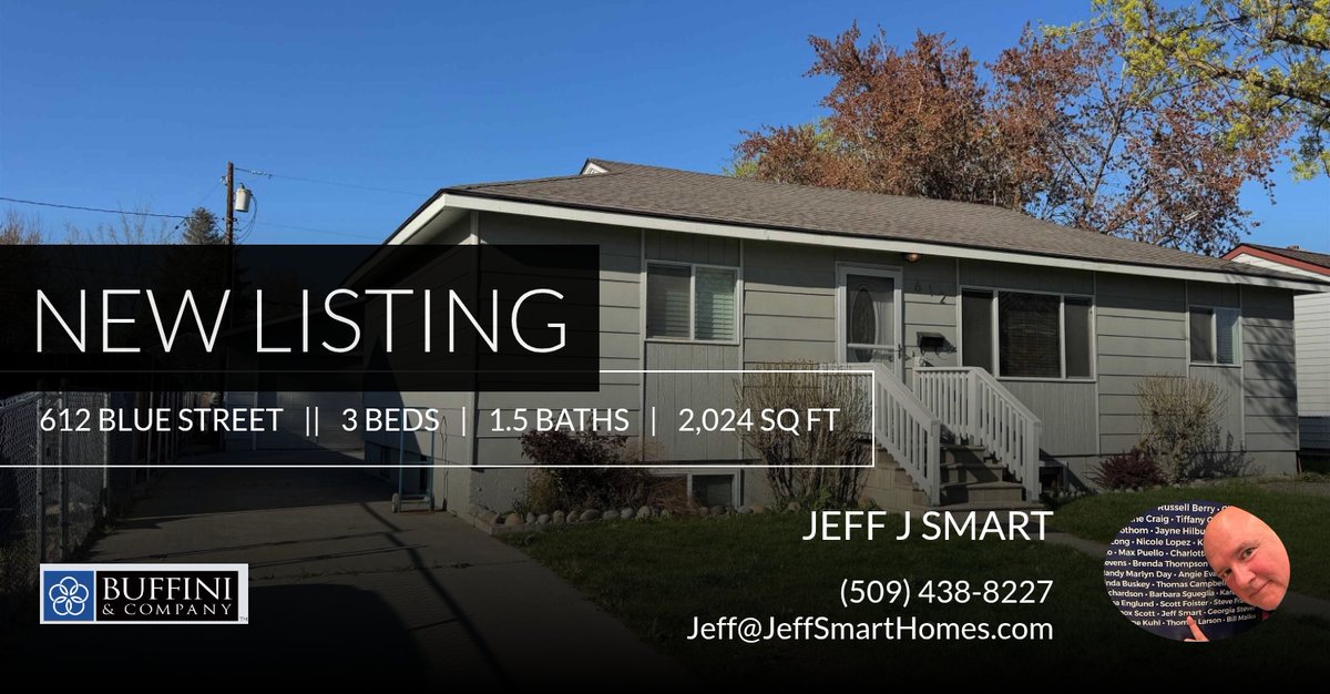 jeffjsmart's tweet photo. 📍 New Listing 📍 Take a look at this fantastic new property that just hit the market located at 612 Blue Street in Richland. Reach out here or at (509) 438-8227 for more information https://t.co/hz5K25WVBO https://t.co/Ctrzo65SA6