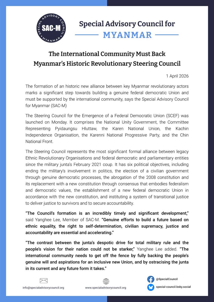Special Advisory Council for Myanmar tweet media